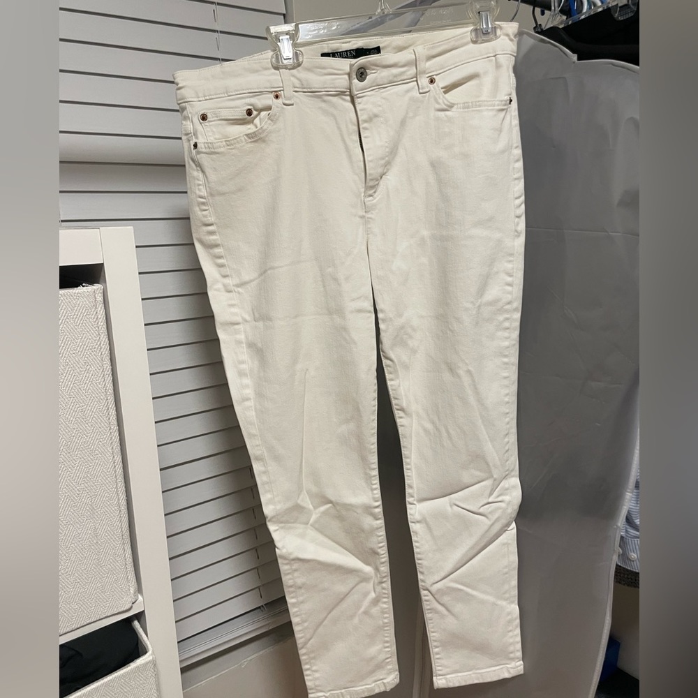 Ralph Lauren white jeans